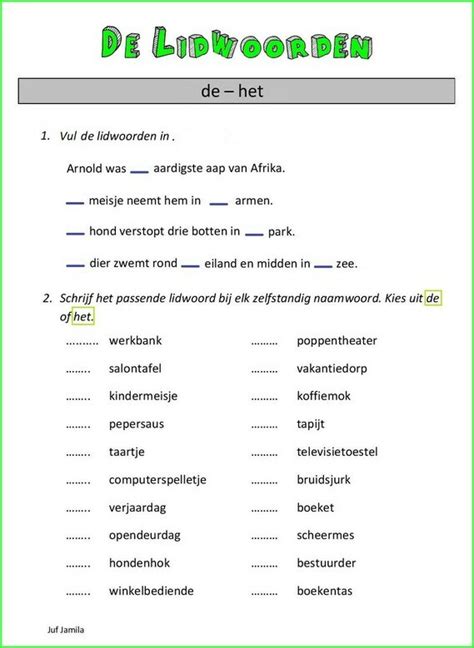 lv of wwg oefeningen|Gratis grammatica oefenen .